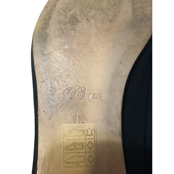 J.Crew Womens Black Suede Smoking Slippers Size 9.5 - Picture 7 of 8